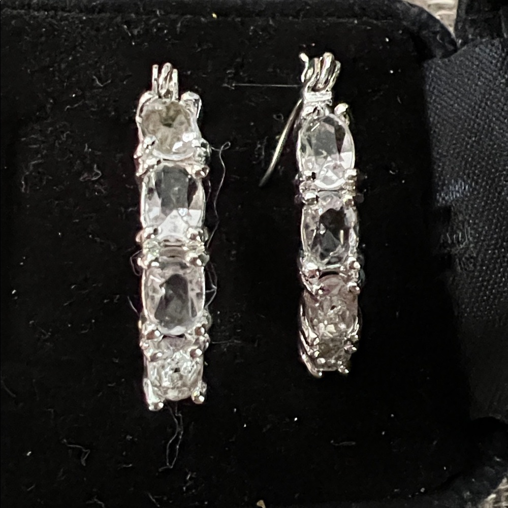 diamond hoop earrings